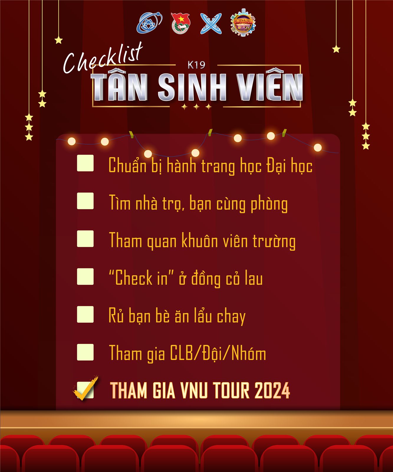 Interactive Event Checklist UI